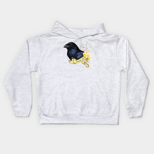 Raven Kids Hoodie by obscurite